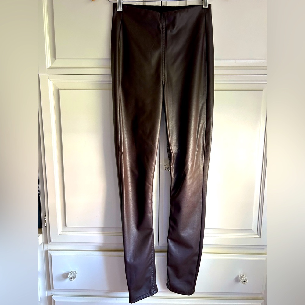 🤎Rag & Bone Nina High-Rise Faux Leather Skinny Pants Brown 🤎 XS